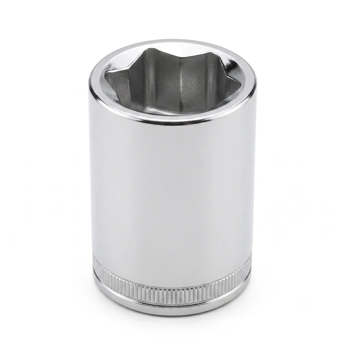 Baum 1/2" Drive E-Torx Metric Chrome Vanadium Steel Matte Double Chrome Plated External Star Wrench Socket Art-401