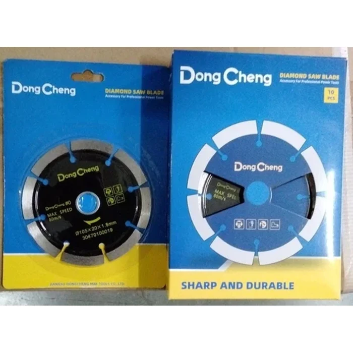 Dongcheng 4" Professional Diamond Saw Blade (4 No.) | High-Velocity Stone, Granite & Tile Slicing Disc | DG DIAMOND SAW BLADE