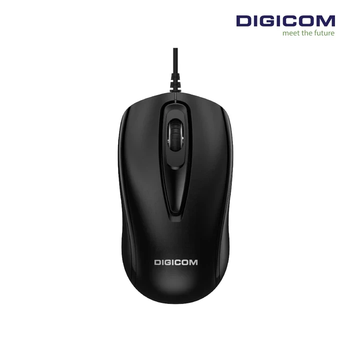 Digicom Wired Optical Mouse | 1500 DPI Precision Logic | 5 Million Click Chassis | DG-W10
