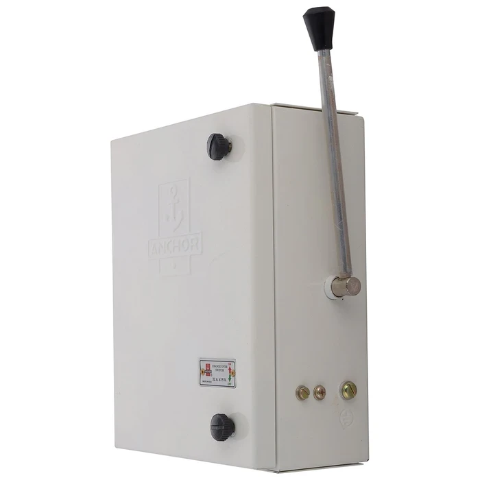 Anchor by Panasonic 32A 415V Double Pole Metal Manual Changeover Switch | Single-Phase Mains to Generator Power Transfer Switch for Residential & Commercial Distribution | 17728