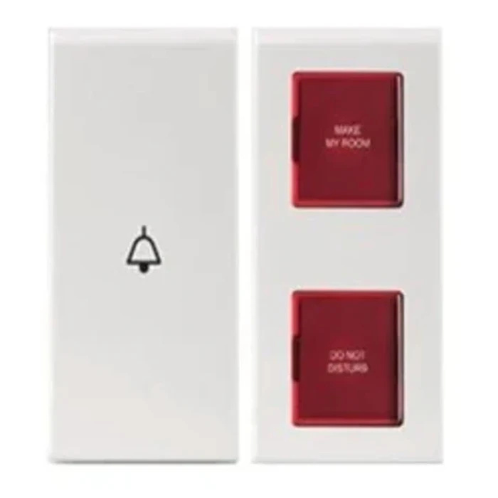 Anchor Roma 66703 DND/MMR External Unit | DND & MMR Indicators with Bell Push | 2-Module Modular | Flame Retardant Hospitality Shield