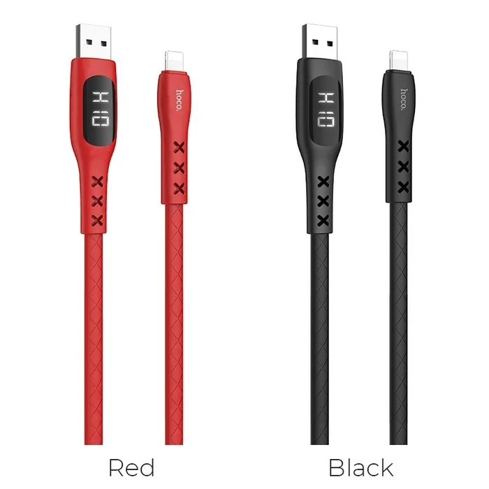 HOCO Sentinel Charging Cable | Lightning Connectivity Logic | 2.4A Power Matrix | Timing Display | S6