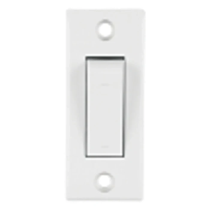 Anchor Penta Urea Deluxe 6A 2-Way Electrical Wall Switch 240V | ISI-Certified Flame-Retardant Thermoset Urea Dual-Control Switch (White) | 38025