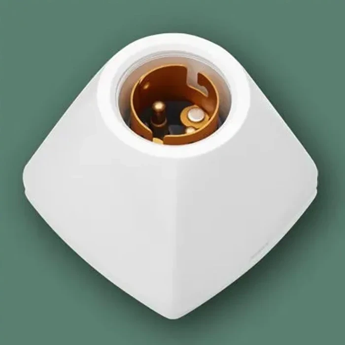 Anchor General Accessories 6A Angle Fancy B22 Lamp Holder | Directional Surface Wall & Ceiling Light Base in White PVC | 39685