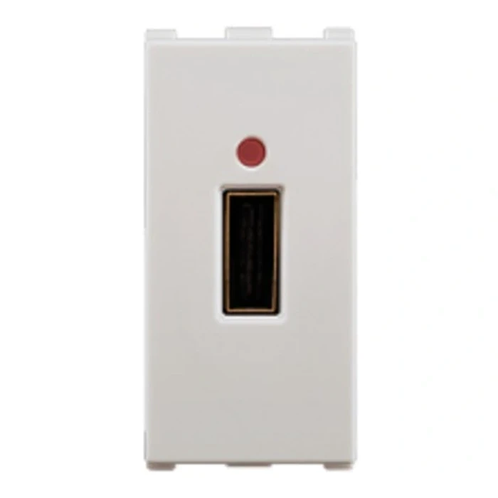 Anchor Roma Urban 66715 USB Charger | Single Port 2.1A 5V DC Power Logic | CRS Certified | 1-Module Modular | Flame Retardant Shield