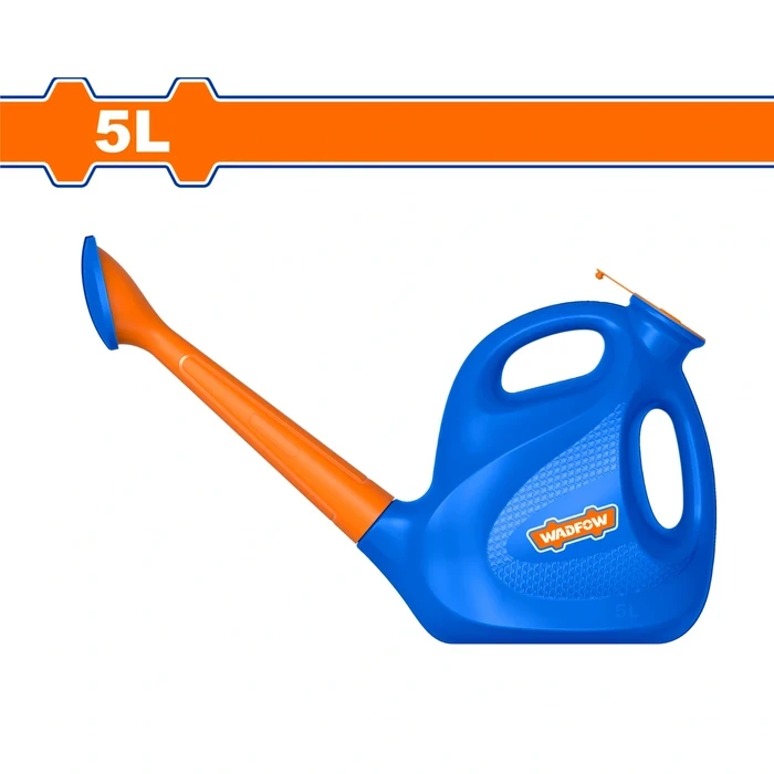 Wadfow 5L Professional Plastic Watering Can | Heavy-Duty UV-Resistant Garden Water Can with Extended Reach Flow Spout & Ergonomic Multi-Position Balanced Handle | WKW1850