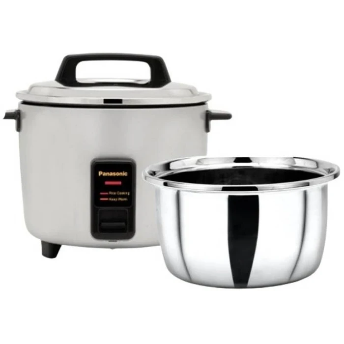Panasonic 1.8L Automatic Drum Electric Cooker with Warmer | Premium Tri-Ply Stainless Steel Inner Pan & Lid | Auto Keep Warm & Shut-Off Safety | Model SR-WA18HSB (SR-WA18H-SUS)