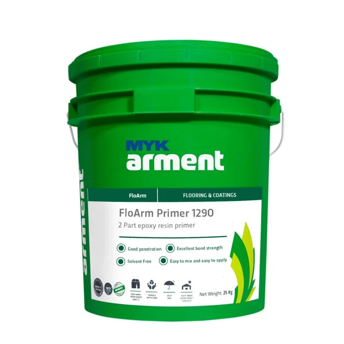FloArm Primer 1290 Professional 2-Part Solvent-Free Epoxy Primer | High-Penetration Pore-Sealing Resin for Porous Concrete & Screeds | 3.25kg