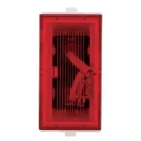Anchor Penta Modular 1M Red Neon Indicator (White & Black Housing Options) | 240V Pilot Status Lamp for Mains, Inverter & Appliance Panels | 65504 / 65504B