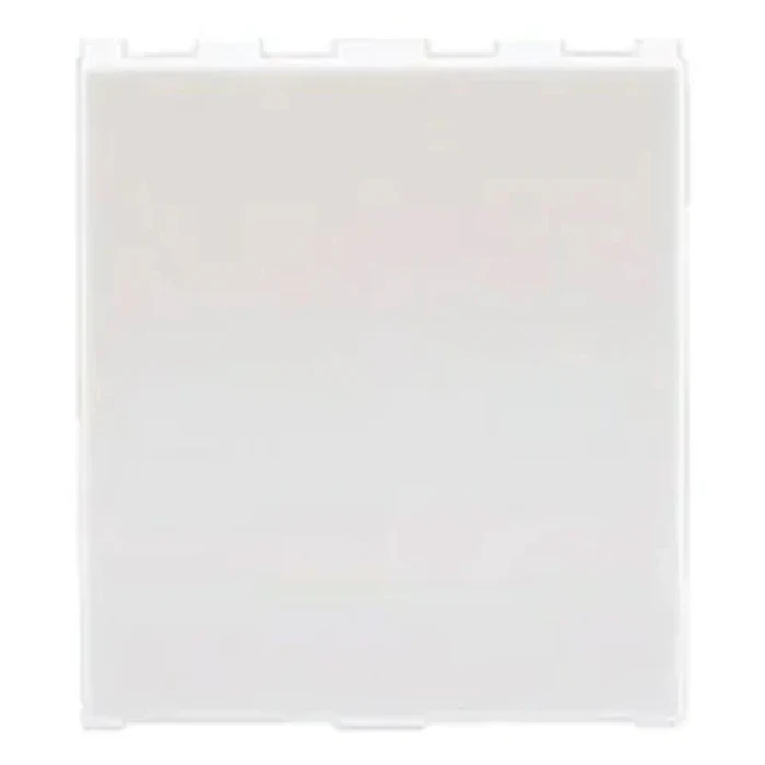 Anchor Roma 66644 Blank Plate | 2-Module Modular Safety Logic | Flame Retardant Polycarbonate Shield | High-Stability White Finish