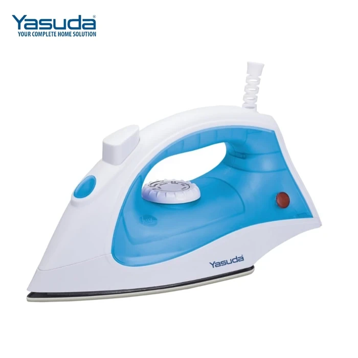 Yasuda 1400W Steam Iron with 180ml Water Tank Capacity | Rapid Heat-Up Uniform Steam Distribution | Smooth Gliding Soleplate Ergonomic Crease Release Fabric Care | YS-173G