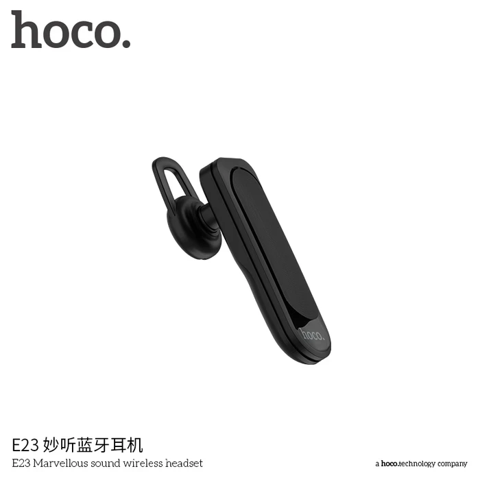 HOCO Marvellous Sound Wireless Headset | Hands-Free A2DP Protocol | Power Display | Black Finish | E23