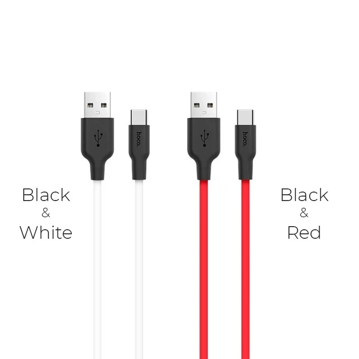 HOCO Silicone Charging Cable | TYPE-C High-Fidelity Connectivity Logic | 2A Power Matrix | X21