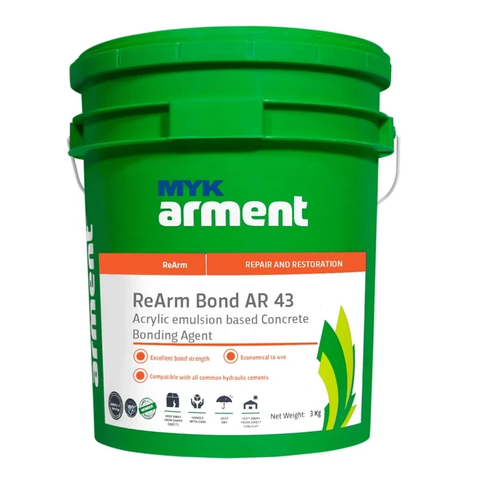ReArm Coat AR 43 Acrylic Emulsion Concrete Bonding Agent & Mortar Modifier | High-Strength Adhesion & Repair Polymer | 5kg & 20kg