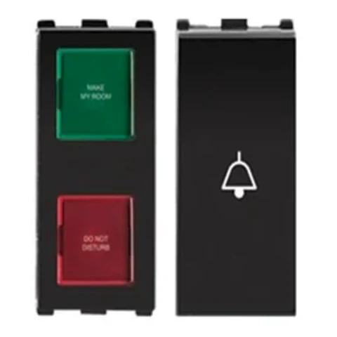 Anchor Roma Urban DND & MMR External Unit with Bell Push | In-Wall Corridor Indicator & Doorbell Module for Hotels & Suites | 66703B (2M)