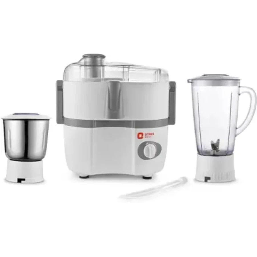 Orient Aisha 450W Juicer Mixer Grinder | High-Torque Balanced Coil Motor with Stainless Steel Juicing Sieve, Multi-Speed Control & Overload Protection
