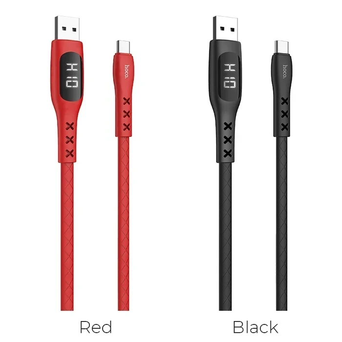 HOCO Sentinel Charging Cable | Type-C Connectivity Logic | 3A High-Fidelity Power Matrix | Timing Display | S6