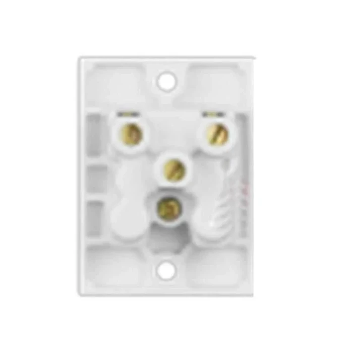 Anchor Penta PC 6A 2-in-1 Electrical Socket 240V | Heavy-Duty Urea Back Piece & IP20 Thermal-Resistant Wall Outlet for 2 & 3-Pin Plugs (White) | 14119