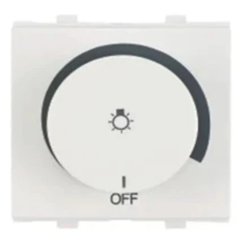 Anchor Penta Modular 650W Dura Light Dimmer (2M, White & Black Options) | 240V Heavy-Duty Rotary Brightness Controller for Incandescent & Halogen Fixtures | 65402 / 65402B