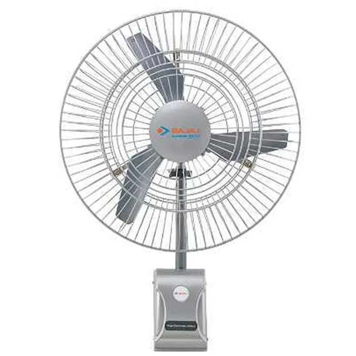 Bajaj Supreme Plus 24" Air Circulator Wall Fan | 250W High-Velocity Motor & 600mm ABS Aerodynamic Blades | Heavy-Duty Space Saving Design | Grey | 250528