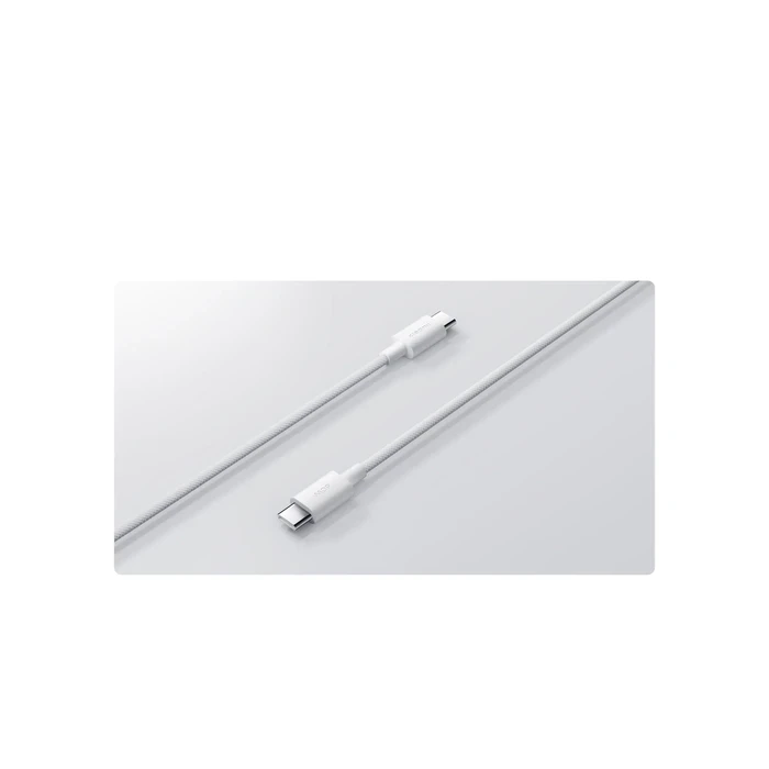 Xiaomi 1m USB-A to USB-C Fast Charging Cable | 3A High Rated Current with 480Mbps Data Transmission Speed | Premium TPE & Stainless Steel Connectors | White