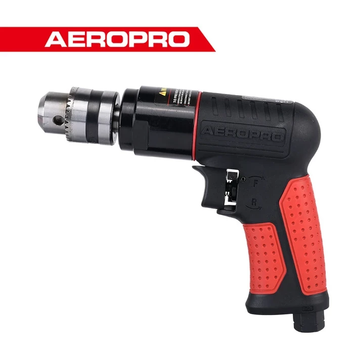 AEROPRO RP17101 3/8" Reversible Pneumatic Air Drill | 1,800 RPM 90 PSI Lightweight Pistol Grip (10mm Chuck, 0.94kg)