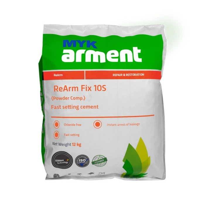 ReArm Fix 10S Chloride-Free Instant Hydraulic Plugging Cement (12 Kg) | Rapid Water Leak Arrest | Repair & Restoration