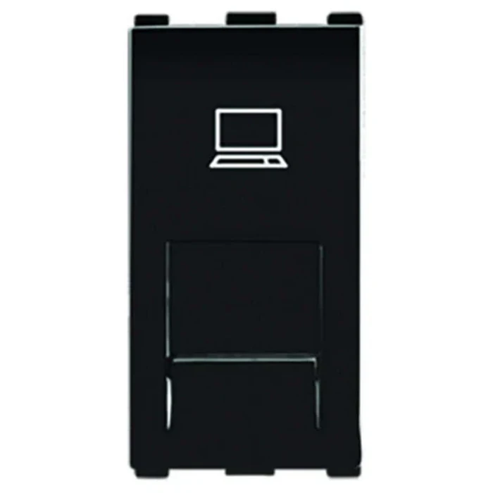 Anchor Roma 66557B RJ45 Computer Socket | Cat 6 10-Gigabit Data Logic | 1-Module Modular | Shuttered Safety Shield