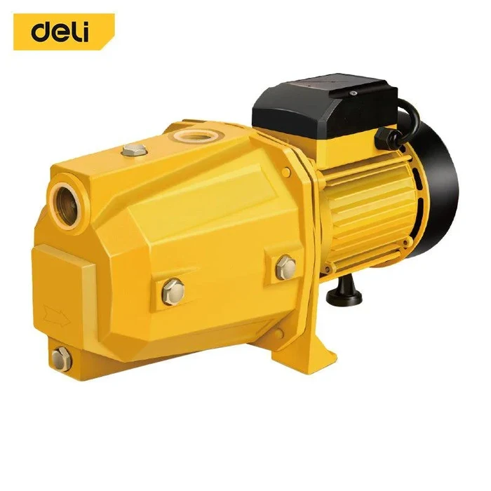 Deli Self-Priming Jet Pump 750W 1.0HP Heavy Duty Cast Iron Electric Water Transfer Pump with Brass Impeller & Thermal Overload Guard | EDL-JET750-E2