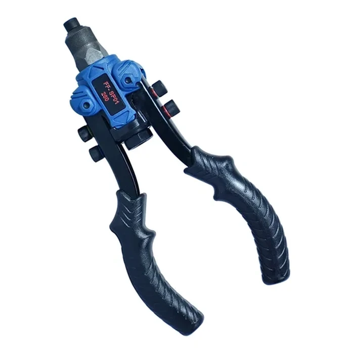 Dongcheng DG SP01-260 10.2" (260mm) Labor-Saving Hand Riveter | 40% Force Reduction Compound Leverage Rivet Gun for 2.4mm to 4.8mm Rivets with Cr-Mo Jaws | DG Series