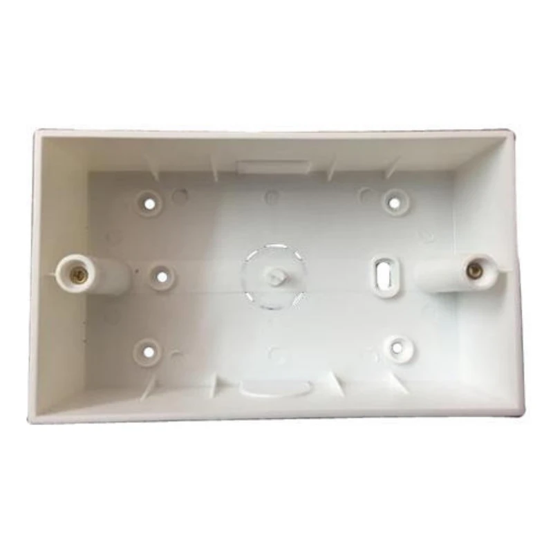 Anchor 8-Module (8M) Rectangular Surface Plastic Box 152x145x40 mm | High-Impact Non-Corrosive Electrical Enclosure with Metal Thread Inserts | 20450