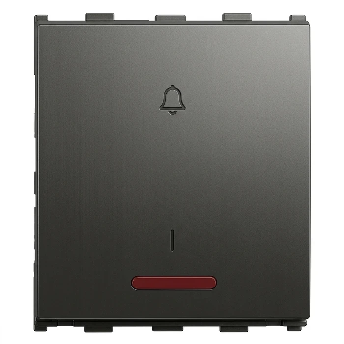 Anchor Roma Urban 2-Module (2M) 32A Double Pole (D.P.) 1-Way Switch with Indicator | ISI-Certified Heavy-Duty Mains Isolator Switch for ACs & High-Draw Equipment | 66332GB (Graphite Black)