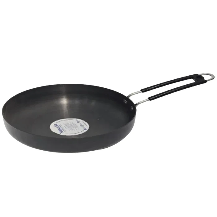 Yasuda 24cm Hard Anodised Non-Stick Fry Pan | 2.8mm Heavy Gauge Virgin Aluminum Body | Gas & Induction Base Compatible Metal Spoon Safe Skillet | YS-FPS24IB