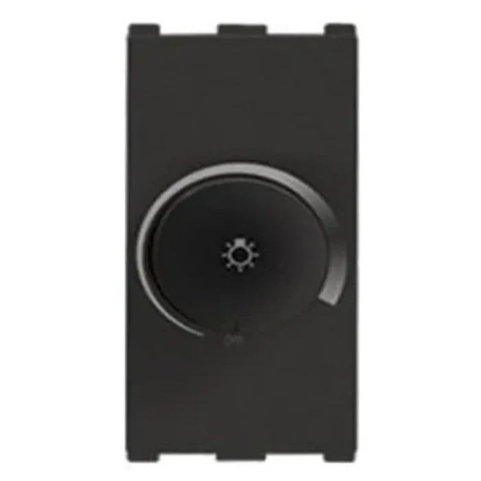 Anchor Roma 66505B 450W Dimmer | Stepless Incandescent Light Logic | 1-Module Modular | Flame Retardant Polycarbonate Shield