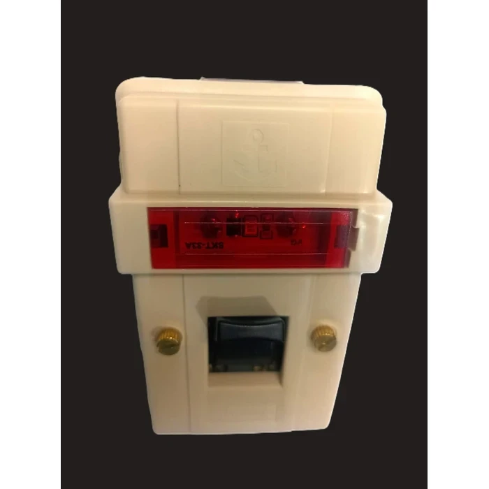 Anchor by Panasonic 32A 240V Surface Mount Double Pole Switch with Neon Indicator | Heavy-Duty AC & Geyser Circuit Isolator in Ivory Finish | 5037