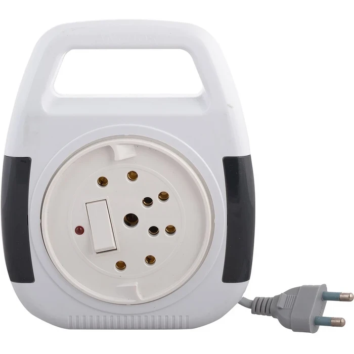 Anchor Cherry Flexicord 4M Retractable Extension Cord Reel | 5208 (2-Pin 4M with Surge Protection) & 5220 (3-Pin 4M with Switch & Indicator)