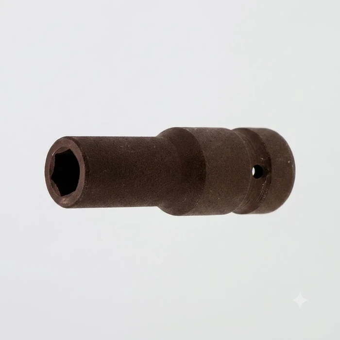 Baum 1" Drive Metric Chrome Molybdenum Steel Black Phosphate Heavy Duty High Torque Deep Impact Socket Art-397