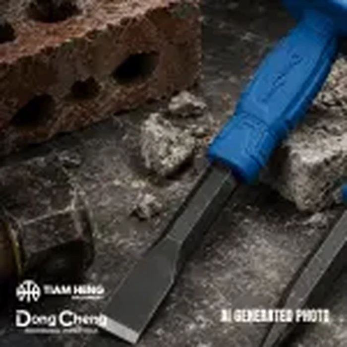Dongcheng DG Heavy-Duty Hexagonal Cold Chisel Series (22x16x250mm & 25x18x300mm) | Drop-Forged Heat-Treated 45# Carbon Steel Masonry & Metal Chisels | D102300 & D102301