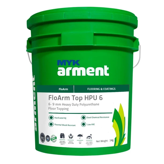 FloArm Top HPU 6 Professional 6-9mm Heavy-Duty Polyurethane Floor Topping | Food Grade Chemical & Abrasion Resistant Seamless Matt Industrial Screed | 30kg Kit