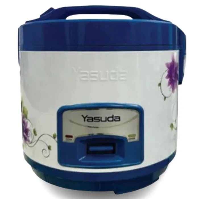 Yasuda 1.8L Drum Rice Cooker with Stainless Steel Lid | 500W Automatic Cooking & Steaming functionality | Auto Keep Warm Auto Shut-off Kitchen Cooker | YS-1800Y