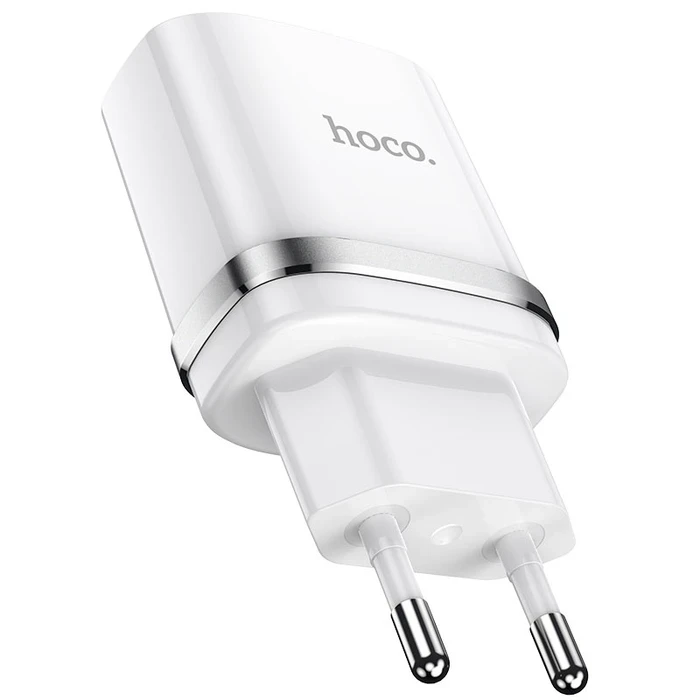 Hoco Ardent Wall Charger | 2.4A Power Logic | Single USB Interface | White N1