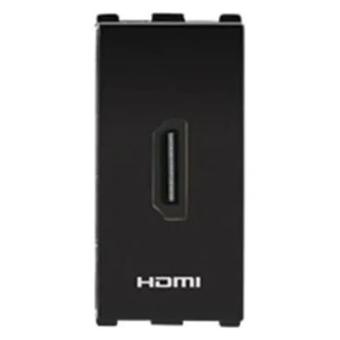 Anchor Roma Urban HDMI Connector | In-Wall Concealed High-Speed AV Media Port for Home Theatres & Boardrooms | 66711B (1M)