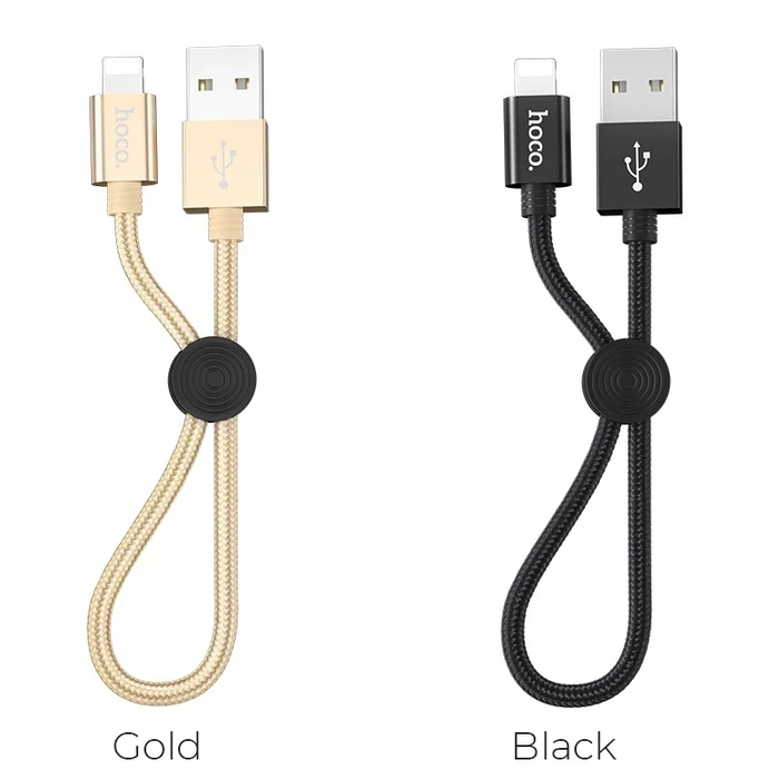 Hoco Premium Charging Cable | 2.4A Lightning Connectivity Logic | Portable 0.25M Matrix | X35