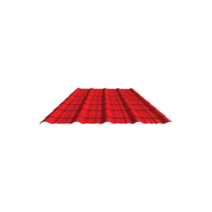 Hulas Tile Profile Sheets | 0.45mm Base Metal Thickness | 1015mm Effective Width | 120 GSM Zinc-Aluminium Alloy | 30+ Micron UV Protected Japanese Standard Metal for Temples & Resorts