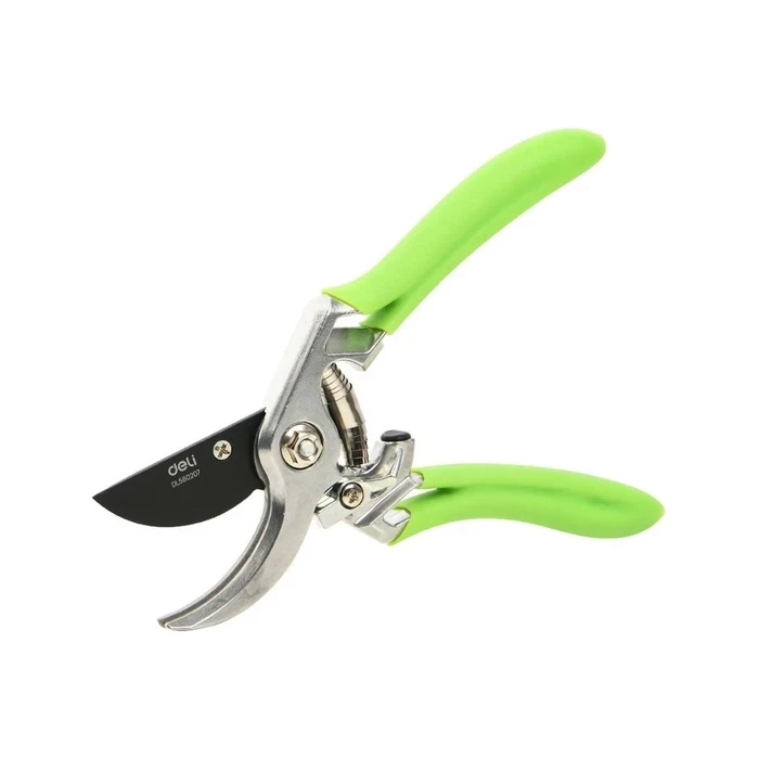 Deli 215mm Professional SK5 Forged Steel Garden Pruning Shear | Heavy-Duty Teflon Coated Bypass Pruner with 15mm Branch Capacity & Rubber Anti-Slip Handles | EDL580207