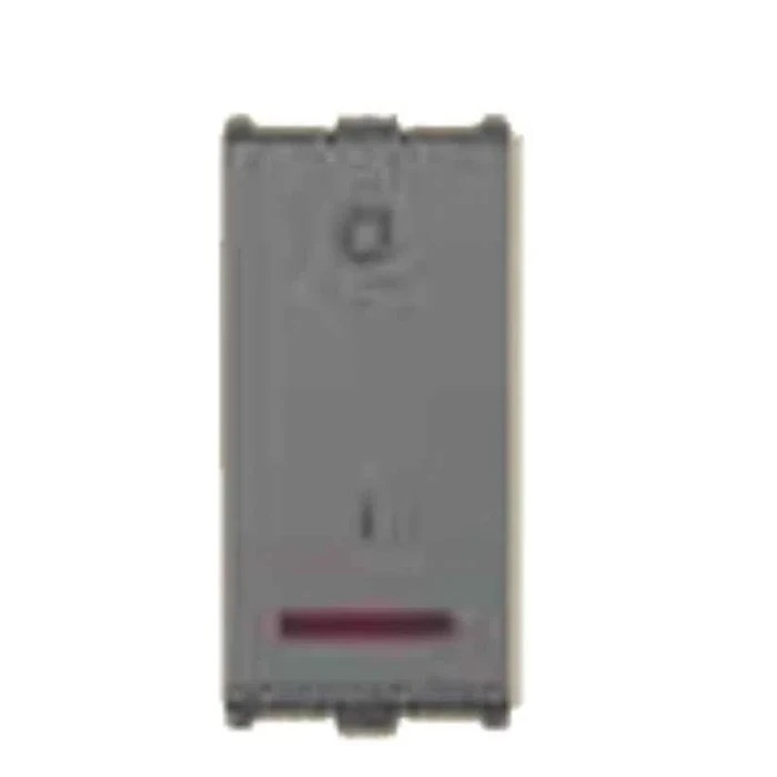 Anchor Roma Urban 1-Module (1M) 25A Single Pole 1-Way Switch with Indicator | ISI-Certified Heavy-Duty Power Switch for 2-Ton ACs & Geysers | 66325GB (Graphite Black)