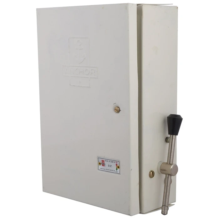 Anchor by Panasonic 63A 240V Double Pole Metal Clad Main Switch | Single-Phase Heavy-Duty Circuit Disconnector & Isolator for Distribution Panels | 17692