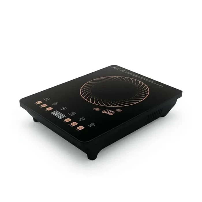 Yasuda 2000W Single Induction Cooker with Large Digital Display | Premium Heavy-Duty Crystal Glass Deck | Multi Cooking Modes, Touch Control, Built-in Timer, Overheat Protection & Child Lock | YS-INDS