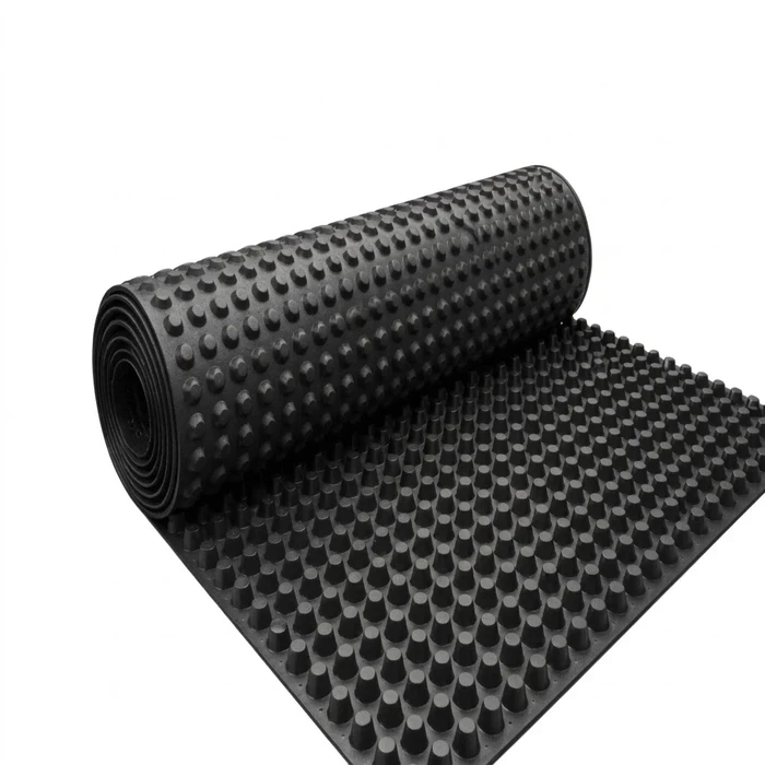 AquaArm Drainboard High-Flow Sub-Soil Drainage Composite | Dimpled Core with Non-Woven Geotextile for Basements, Retaining Walls & Podiums | 2m x 12.5m Roll