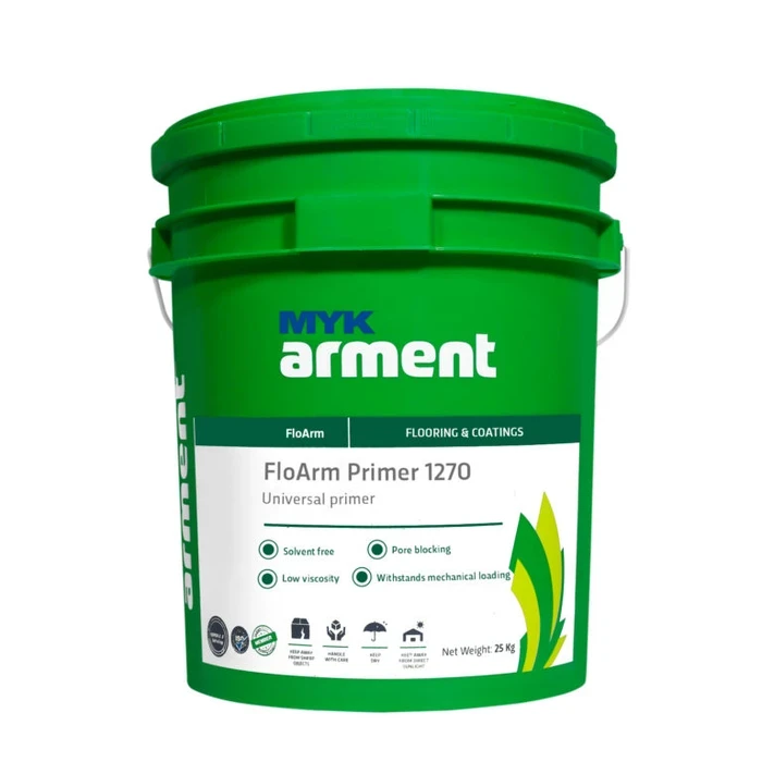 FloArm Primer 1270 Professional 2-Component Solvent-Free Epoxy Resin Primer | High-Bond Pore-Blocking Concrete Sealer for Heavy-Duty Industrial Flooring | 5kg